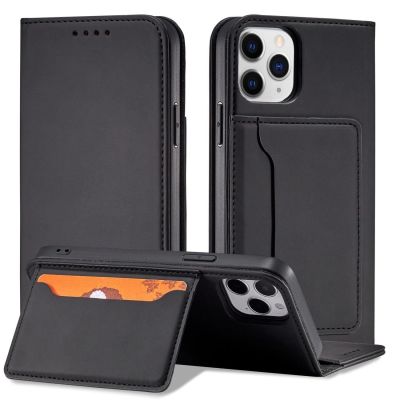 2. Magnet Card Case for iPhone 12 Pro Pouch Card Wallet Card Holder Black