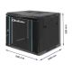 2. 19" 9U 600 x 500 x 600 black wall-mounted rack cabinet