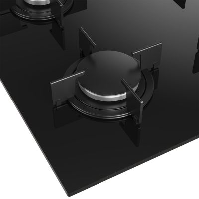 3. Beko HILG64120S gas hob (4 cooking zones; black)