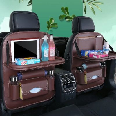 7. Car seat organizer seat protector seat cover shelf mini car table black