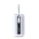 7. Joyroom mini powerbank 10000mAh Colorful Series 22.5W with 2 built-in USB C and Lightning cables white (JR-L012)