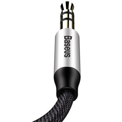 8. Baseus Yiven M30 stereo audio cable AUX 3.5 mm male mini jack 1.5 m silver-black (CAM30-CS1)