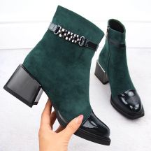 D&amp;A S.Barski ankle boots with decorative heel Premium Collection W MR880-018 OLI269B