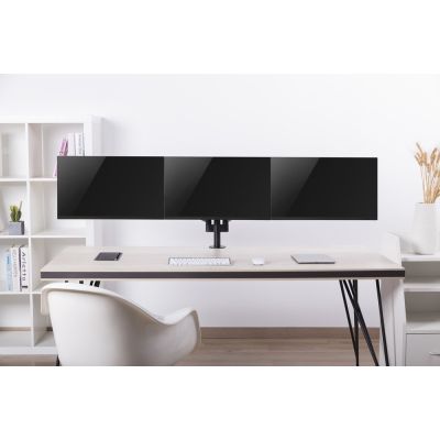 19. GEMBIRD ADJUSTABLE DESK ARM/MOUNT FOR 3 MONITORS 17-27, VESA 100X100MM, UP TO 7 KG