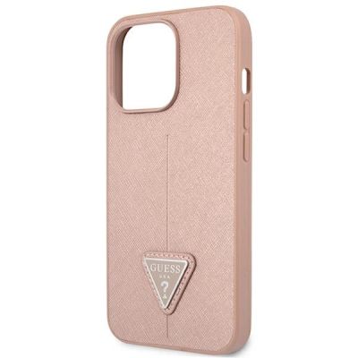 6. Guess GUHCP14LPSATLP iPhone 14 Pro 6.1 "pink / pink hardcase SaffianoTriangle Logo