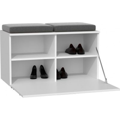4. OPAL WHITE SHOE CABINET