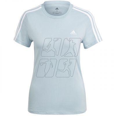 adidas Essentials Slim 3-Stripes Tee W IM2788