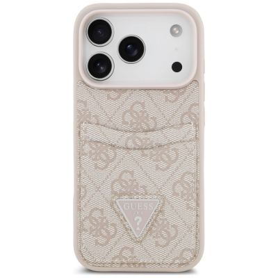 3. Guess 4G nauble Card Triange Case for iPhone 18 Pro / 17 Pro – pink