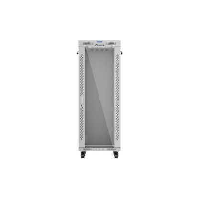5. LANBERG FLOOR RACK CABINET 19" 32U 600X600 GRAY GLASS DOOR LCD (FLAT PACK) V2