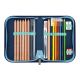 4. Herlitz SoftLight Plus Greenline Blue Ice School Backpack Set Girl Polyester Blue, Navy (Navy)