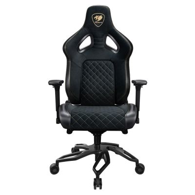 10. COUGAR CGR-T2F-GLB Universal Gaming Chair with Padded Upholstered Seat, Black