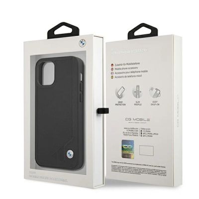 9. BMW Leather Deboss case for iPhone 12 mini - black