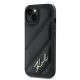 2. Karl Lagerfeld Diagonal Quilted Script case for iPhone 15 / 14 / 13 - black