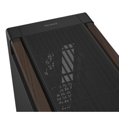 27. ASUS ProArt PA602 Wood Edition Modern Black - Metal Panel Midi Tower Black, Wood