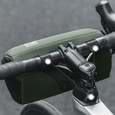 3. Rockbros 30110054001 bicycle handlebar bag 2.2 l - green