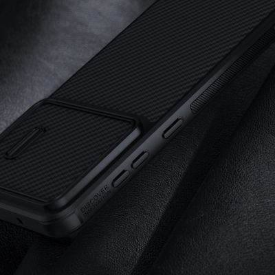 16. Nillkin Synthetic Fiber S Case for Samsung Galaxy S23, camera cover, black