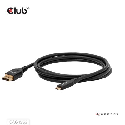 7. CLUB3D CAC-1563 2m USB Type-C DisplayPort Cable Adapter Black