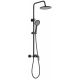 SHOWER SET RIKIA WITH MIXER BLACK