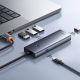 7. Baseus UltraJoy Series USB-A hub 4xUSB-A 3.0 1xUSB-C 5V - gray