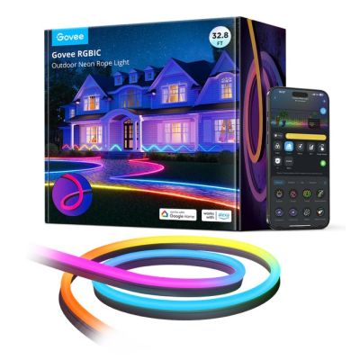 2. Govee H61A8 Outdoor Neon Strip Lights LED strip 10m with Wi-Fi, Bluetooth, RGBIC