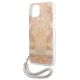 6. Guess GUHCP13SHFLSD iPhone 13 mini 5.4" gold/gold hardcase Flower Strap