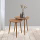 9. COFFEE SIDE TABLE SET WITH WOODEN TOP