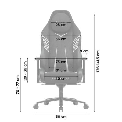 11. Huzaro Force 8.3 Carbon Black Gaming Chair