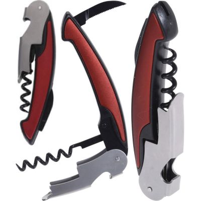 REDCLIFFS RED MULTI POCKET KNIFE BOTTLE OPENER