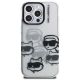 3. Karl Lagerfeld IML Multi K&C Head Pattern Case for iPhone 16 Pro - Clear