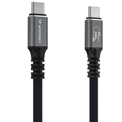4. Wozinsky WPS-UY415S USB-C USB4 Cable 40Gb/s 240W 1.5m 4K - Black
