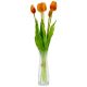 23. BOUQUET OF 5 ORANGE TULIPS 39 CM LIFE-LIKE SPRING DECORATION
