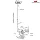 3. Maclean MC-504B TV Ceiling Mount (Swivel, Ceiling, Tilt; 23" - 42"; Max. 30kg)