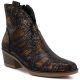 Women's cowboy boots snake print black M.Daszyński MR2382