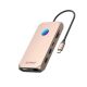 Orico XCR 12in1 RGB USB-C Docking Station 2x USB-A 3.1 1x USB-A 2.0 1x USB-C PD 100W 1x USB-C 3.1 2x HDMI 2.0 4K 60Hz 1x VGA 1080p 1x microSD/SD 3.0 1x RJ Gigabit Ethernet 1x Audio CTIA 3.5mm - Rose Gold