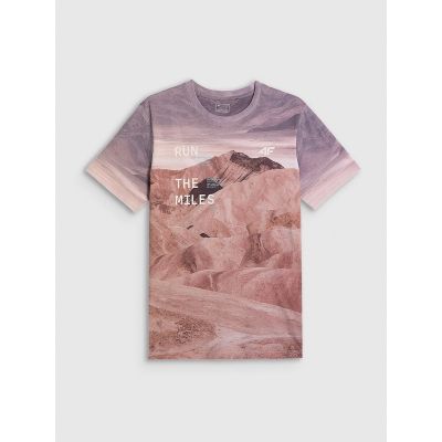 5. Men's regular printed T-shirt 4F 4FRSS26TTSHM4229-83A