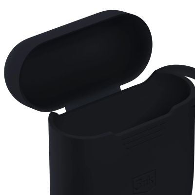 4. 3mk Silicone AirPods Case Black for AirPods 4 - black