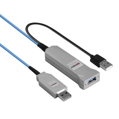 3. Lindy 43345 USB Cable USB 3.2 Gen 1 (3.1 Gen 1) 30m USB A 2 x USB A Blue, Silver