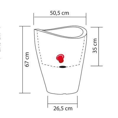 7. Scheurich 4033083542675 Outdoor Planter Potted Planter Freestanding Plastic Black