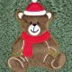 3. XMAS RUBBER HOT WATER BOTTLE 2L GREEN