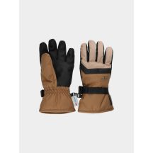 Boys' ski gloves 4F Junior 4FJWAW24AFGLM129-83S