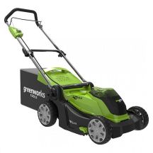 40V Lawnmower 41cm GREENWORKS G40LM41K4 - Charger + 4Ah Battery Set - 2504707UB