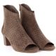 3. Women's open-toe brown ankle boots M.Daszyński MR1954-23