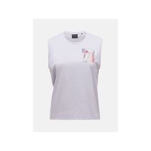 PEAK PERFORMANCE W Explore Graphic Sleeveless T-shirt for women, gray