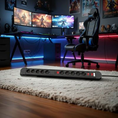 14. MACLEAN 10-OUTLET POWER STRIP 3680W MCE10