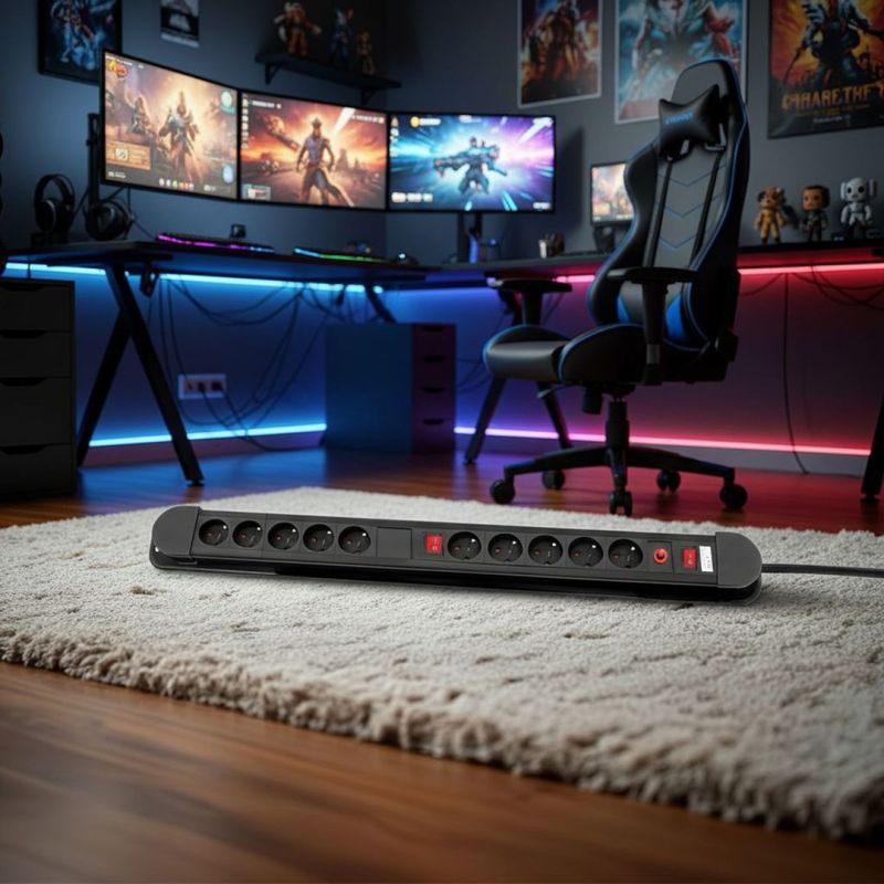 14. MACLEAN 10-OUTLET POWER STRIP 3680W MCE10