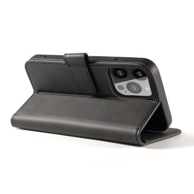 3. Wallet Case with Stand for iPhone 15 Plus Magnet Case - Black