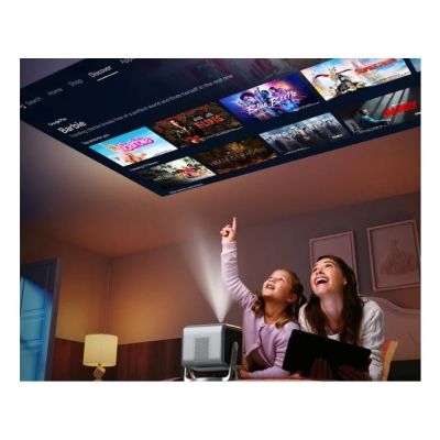 5. Ultimea Nova C40 Short Throw Projector 600 ANSI Lumens LCD 4K (4096x2400) Silver