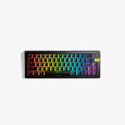 Glorious GMMK 3 Pro HE Wireless 65% Custom Gaming-Tastatur - Pre-Built, ANSI (US), Fox HE Switches, black