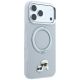 4. Karl Lagerfeld with Ring Stand 360 Karl & Choupette Heads Pin MagSafe Case for iPhone 18 Pro / 17 Pro - Gray