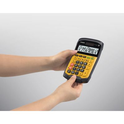 2. CASIO WATERPROOF OFFICE CALCULATOR WM-320MT-S, 12-digit display, Removable keyboard, 108.5x168.5, Water and dirt resistance level: IP54